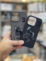 Santa Barbara Polo & Racquet Club Luxury Leather iPhone Case – Embroidered Horse Design - Image 4