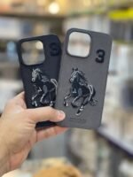 Santa Barbara Polo & Racquet Club Luxury Leather iPhone Case – Embroidered Horse Design - Image 3