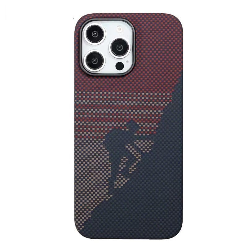 04 Carbon Fiber Ultra-Thin MagSafe Case – Mountain Climber Edition - Image 1