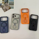Premium Magnetic Stand Mesh Cooling Case for iPhone – Tech Trends - Image 3