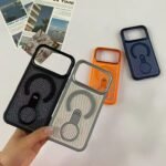 Premium Magnetic Stand Mesh Cooling Case for iPhone – Tech Trends - Image 2