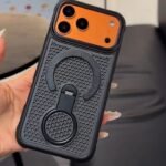 Premium Magnetic Stand Mesh Cooling Case for iPhone – Tech Trends