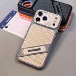 Premium Mesh Cooling Stand iPhone Case - Image 6
