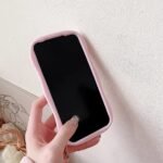 Cute Pink Kitty Style iPhone Case with Keychain - Image 7