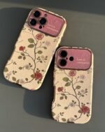 Floral Rose Leather iPhone Case – Premium Cute & Elegant Protective Cover - Image 4