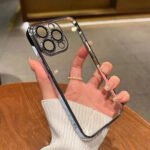 Luxury Crystal Clear iPhone Case – Premium Elegant Camera Protection