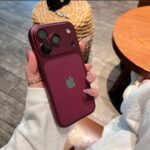 Soft TPU BurgundyLeather Texture iPhone Case | Premium Protective Cover - Image 3